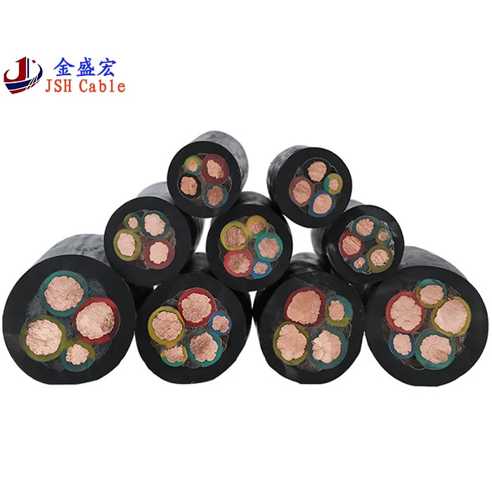 Rubber submersible pump cable